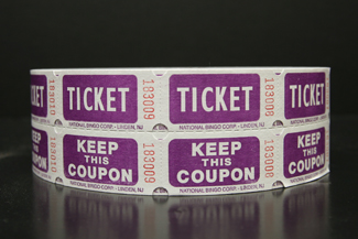 Purple Easy Read Raffle Tickets  Raffles, tickets, rolls, 50/50
